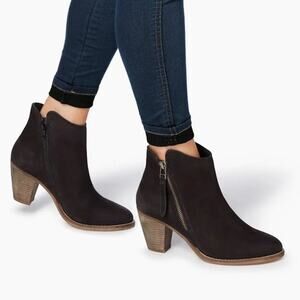 Dune London Women's Pollie Leather Booties in Black Size 6M